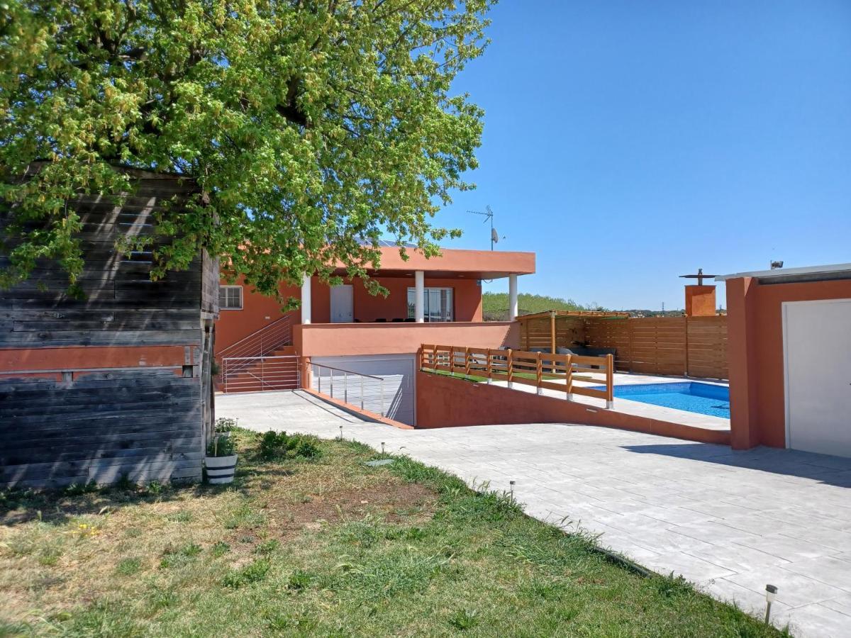 Villa Piscina De Sal Barbacoa Wifi, Parking Gratis, 3 Min Pga Casa El Roble Gerona Exterior foto